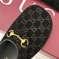 Gucci/古驰26WF新品双G马衔扣老花包头穆勒半拖双G老花续写复古经典金属马衔扣定格腔调穆勒半拖慵懒 Gucci/古驰26WF新品双G马衔扣老花包头穆勒半拖双G老花续写复古经典金属马衔扣定格腔调穆勒半拖慵懒