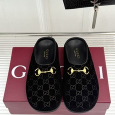 Gucci/古驰26WF新品双G马衔扣老花包头穆勒半拖双G老花续写复古经典金属马衔扣定格腔调穆勒半拖慵懒 Gucci/古驰26WF新品双G马衔扣老花包头穆勒半拖双G老花续写复古经典金属马衔扣定格腔调穆勒半拖慵懒