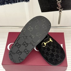 Gucci/古驰26WF新品双G马衔扣老花包头穆勒半拖双G老花续写复古经典金属马衔扣定格腔调穆勒半拖慵懒 Gucci/古驰26WF新品双G马衔扣老花包头穆勒半拖双G老花续写复古经典金属马衔扣定格腔调穆勒半拖慵懒