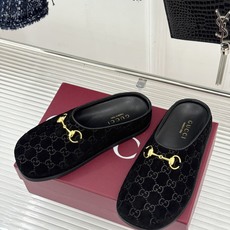 Gucci/古驰26WF新品双G马衔扣老花包头穆勒半拖双G老花续写复古经典金属马衔扣定格腔调穆勒半拖慵懒 Gucci/古驰26WF新品双G马衔扣老花包头穆勒半拖双G老花续写复古经典金属马衔扣定格腔调穆勒半拖慵懒