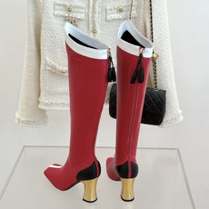 CHANE*|小香26A秋冬新品 双C拼接方头金属跟高跟长靴 秋冬鞋柜必有它位置 时髦精闭眼入不亏 解锁秋冬穿搭万能密码 CHANE*|小香26A秋冬新品 双C拼接方头金属跟高跟长靴 秋冬鞋柜必有它位置 时髦精闭眼入不亏 解锁秋冬穿搭万能密码
