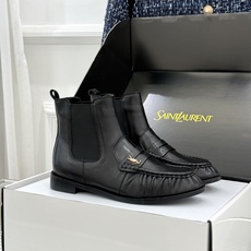 (配原版飞机盒) saintlaurent/YSL圣罗兰26WF 新品褶皱切尔西短靴 秋冬衣橱必备酷飒单品 上脚秒变摩登 (配原版飞机盒) saintlaurent/YSL圣罗兰26WF 新品褶皱切尔西短靴 秋冬衣橱必备酷飒单品 上脚秒变摩登