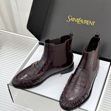 (配原版飞机盒) saintlaurent/YSL圣罗兰26WF 新品褶皱切尔西短靴 秋冬衣橱必备酷飒单品 上脚秒变摩登 (配原版飞机盒) saintlaurent/YSL圣罗兰26WF 新品褶皱切尔西短靴 秋冬衣橱必备酷飒单品 上脚秒变摩登