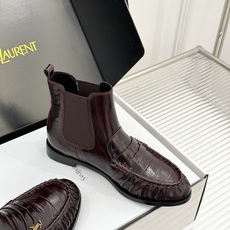 (配原版飞机盒) saintlaurent/YSL圣罗兰26WF 新品褶皱切尔西短靴 秋冬衣橱必备酷飒单品 上脚秒变摩登 (配原版飞机盒) saintlaurent/YSL圣罗兰26WF 新品褶皱切尔西短靴 秋冬衣橱必备酷飒单品 上脚秒变摩登