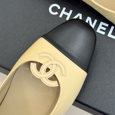 CHANE*|小香26B新品双C 拼色平底芭蕾舞鞋单鞋 经典双C徽标辨识度高 撞色晕染柔雅层次感 小羊皮鞋面细腻如脂 圆 CHANE*|小香26B新品双C 拼色平底芭蕾舞鞋单鞋 经典双C徽标辨识度高 撞色晕染柔雅层次感 小羊皮鞋面细腻如脂 圆