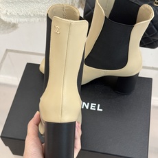 CHANE*|小香26B新品极简 方头切尔西粗跟短靴 极简方头勾勒利落足型 切尔西靴型自带松弛质感 侧松紧设计穿脱便捷省 CHANE*|小香26B新品极简 方头切尔西粗跟短靴 极简方头勾勒利落足型 切尔西靴型自带松弛质感 侧松紧设计穿脱便捷省