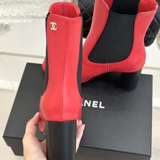 CHANE*|小香26B新品极简 方头切尔西粗跟短靴 极简方头勾勒利落足型 切尔西靴型自带松弛质感 侧松紧设计穿脱便捷省 CHANE*|小香26B新品极简 方头切尔西粗跟短靴 极简方头勾勒利落足型 切尔西靴型自带松弛质感 侧松紧设计穿脱便捷省