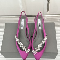 Balenciaga x Manolo Blahnik联盟款 26WF新品水晶叶真丝高跟凉鞋 巴黎世家联名莫罗新作 真丝 Balenciaga x Manolo Blahnik联盟款 26WF新品水晶叶真丝高跟凉鞋 巴黎世家联名莫罗新作 真丝