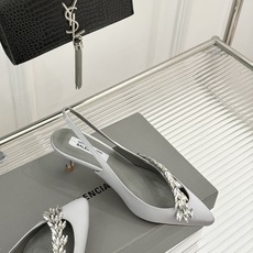 Balenciaga x Manolo Blahnik联盟款 26WF新品水晶叶真丝高跟凉鞋 巴黎世家联名莫罗新作 真丝 Balenciaga x Manolo Blahnik联盟款 26WF新品水晶叶真丝高跟凉鞋 巴黎世家联名莫罗新作 真丝