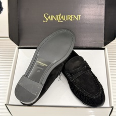 男码+40(配原版飞机盒) Saint Lauren*YSL圣罗兰26WF新品 YSL小logo情侣款乐福鞋半拖 标志性 男码+40(配原版飞机盒) Saint Lauren*YSL圣罗兰26WF新品 YSL小logo情侣款乐福鞋半拖 标志性