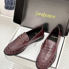 男码+40(配原版飞机盒) Saint Lauren*YSL圣罗兰26WF新品 YSL小logo情侣款乐福鞋半拖 标志性 男码+40(配原版飞机盒) Saint Lauren*YSL圣罗兰26WF新品 YSL小logo情侣款乐福鞋半拖 标志性