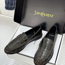 男码+40(配原版飞机盒) Saint Lauren*YSL圣罗兰26WF新品 YSL小logo情侣款乐福鞋半拖 标志性 男码+40(配原版飞机盒) Saint Lauren*YSL圣罗兰26WF新品 YSL小logo情侣款乐福鞋半拖 标志性