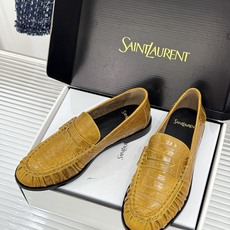 男码+40(配原版飞机盒) Saint Lauren*YSL圣罗兰26WF新品 YSL小logo情侣款乐福鞋半拖 标志性 男码+40(配原版飞机盒) Saint Lauren*YSL圣罗兰26WF新品 YSL小logo情侣款乐福鞋半拖 标志性