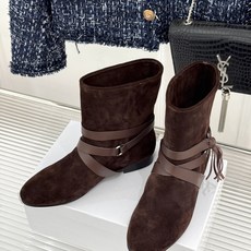 ISABEL MARANT/伊莎贝尔 26WF新品复古皮带扣短靴 秋冬造型点睛宝藏靴款 小众设计不易与人撞款 哑光绒面自 ISABEL MARANT/伊莎贝尔 26WF新品复古皮带扣短靴 秋冬造型点睛宝藏靴款 小众设计不易与人撞款 哑光绒面自