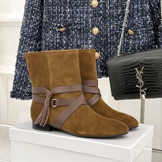 ISABEL MARANT/伊莎贝尔 26WF新品复古皮带扣短靴 秋冬造型点睛宝藏靴款 小众设计不易与人撞款 哑光绒面自 ISABEL MARANT/伊莎贝尔 26WF新品复古皮带扣短靴 秋冬造型点睛宝藏靴款 小众设计不易与人撞款 哑光绒面自