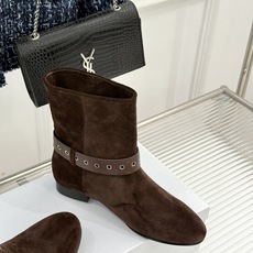 ISABEL MARANT/伊莎贝尔 26WF新品复古皮带扣短靴 秋冬造型点睛宝藏靴款 小众设计不易与人撞款 哑光绒面自 ISABEL MARANT/伊莎贝尔 26WF新品复古皮带扣短靴 秋冬造型点睛宝藏靴款 小众设计不易与人撞款 哑光绒面自