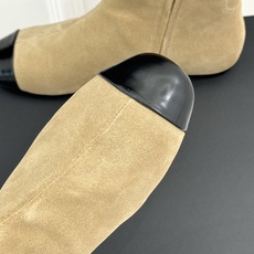 DYMONLATRY 26WF新品 拼色绑带侧拉链平底短靴 拼色撞出冷冽高级感 绑带勾勒利落鞋身线条 侧拉链穿脱超省心 DYMONLATRY 26WF新品 拼色绑带侧拉链平底短靴 拼色撞出冷冽高级感 绑带勾勒利落鞋身线条 侧拉链穿脱超省心