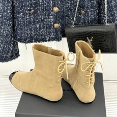 DYMONLATRY 26WF新品 拼色绑带侧拉链平底短靴 拼色撞出冷冽高级感 绑带勾勒利落鞋身线条 侧拉链穿脱超省心 DYMONLATRY 26WF新品 拼色绑带侧拉链平底短靴 拼色撞出冷冽高级感 绑带勾勒利落鞋身线条 侧拉链穿脱超省心