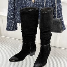 Celine /塞琳经典秋冬复古 金属头西部粗跟堆堆靴长靴 金属鞋头镌刻西部风骨 倾斜粗跟稳当又好走 头层牛皮肌理细腻 Celine /塞琳经典秋冬复古 金属头西部粗跟堆堆靴长靴 金属鞋头镌刻西部风骨 倾斜粗跟稳当又好走 头层牛皮肌理细腻