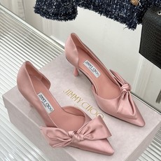 Jimmy Choo/吉米周26WF新品 尖头蝴蝶结侧空高跟凉鞋 缎面蝴蝶结柔润有光泽 侧空设计显脚纤瘦 细跟稳当显腿长 Jimmy Choo/吉米周26WF新品 尖头蝴蝶结侧空高跟凉鞋 缎面蝴蝶结柔润有光泽 侧空设计显脚纤瘦 细跟稳当显腿长