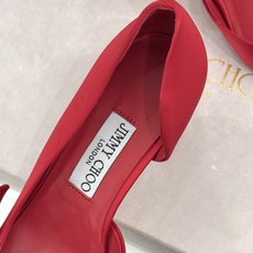 Jimmy Choo/吉米周26WF新品 尖头蝴蝶结侧空高跟凉鞋 缎面蝴蝶结柔润有光泽 侧空设计显脚纤瘦 细跟稳当显腿长 Jimmy Choo/吉米周26WF新品 尖头蝴蝶结侧空高跟凉鞋 缎面蝴蝶结柔润有光泽 侧空设计显脚纤瘦 细跟稳当显腿长