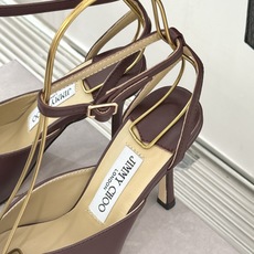 Jimmy Choo/吉米周26WF新品 皮面金属头高跟凉鞋 金属鞋头气场全开 亮面牛皮质感细腻高级 细高跟悄悄拉长比例 Jimmy Choo/吉米周26WF新品 皮面金属头高跟凉鞋 金属鞋头气场全开 亮面牛皮质感细腻高级 细高跟悄悄拉长比例