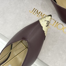 Jimmy Choo/吉米周26WF新品 皮面金属头高跟凉鞋 金属鞋头气场全开 亮面牛皮质感细腻高级 细高跟悄悄拉长比例 Jimmy Choo/吉米周26WF新品 皮面金属头高跟凉鞋 金属鞋头气场全开 亮面牛皮质感细腻高级 细高跟悄悄拉长比例