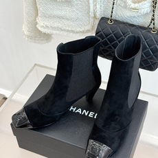 CHANE*|小香26B新品极简 方头拼色切尔西高跟短靴 香奈儿26B新靴封神 重构经典切尔西型 极简方头利落显质感 上 CHANE*|小香26B新品极简 方头拼色切尔西高跟短靴 香奈儿26B新靴封神 重构经典切尔西型 极简方头利落显质感 上