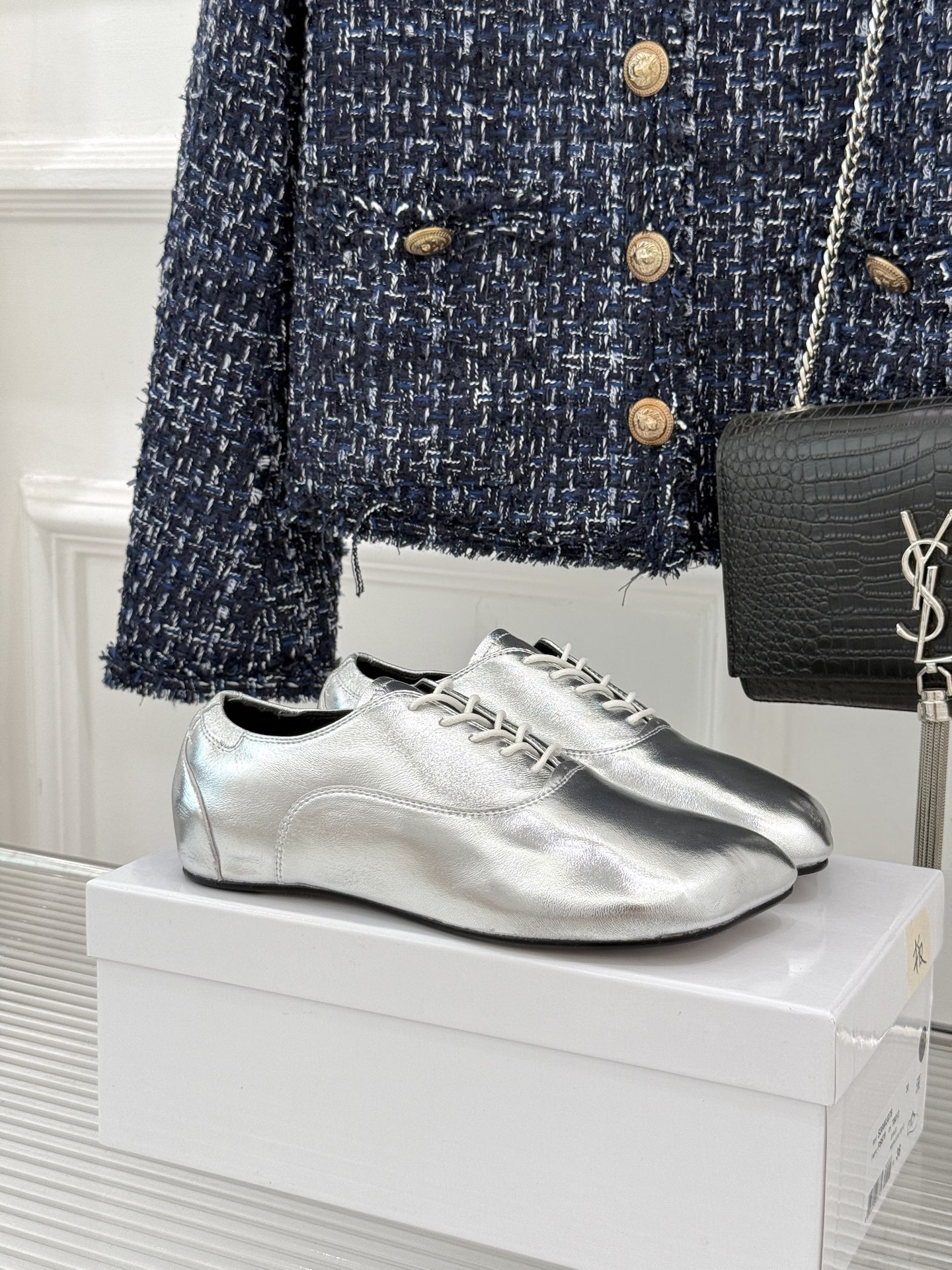 MaisonMargiela｜MM6马吉拉 苹果头平底系带芭蕾舞小皮鞋 鞋柜必备宝藏单鞋 系带小羊皮质感超绝 圆头软乎乎