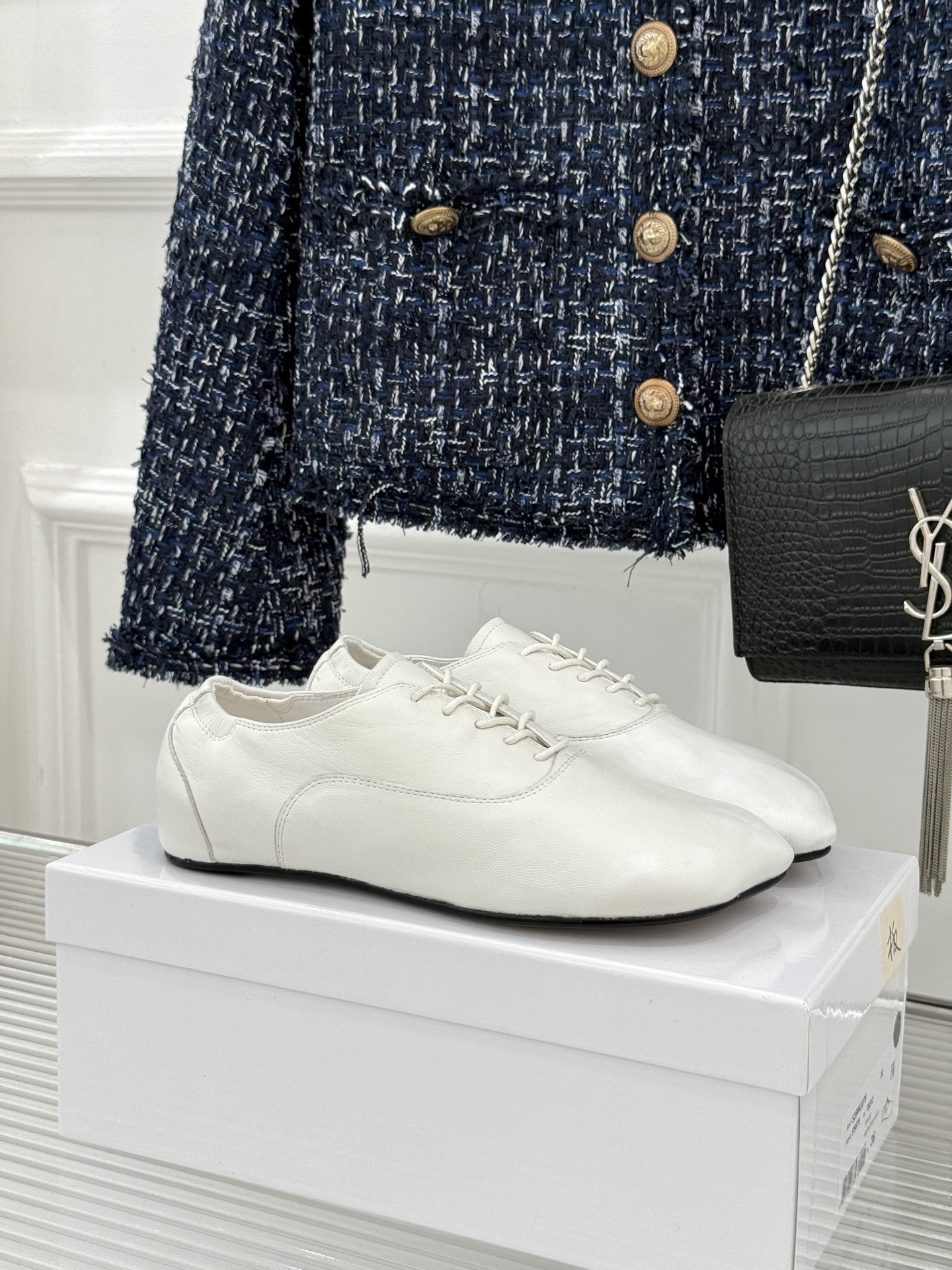 MaisonMargiela｜MM6马吉拉 苹果头平底系带芭蕾舞小皮鞋 鞋柜必备宝藏单鞋 系带小羊皮质感超绝 圆头软乎乎