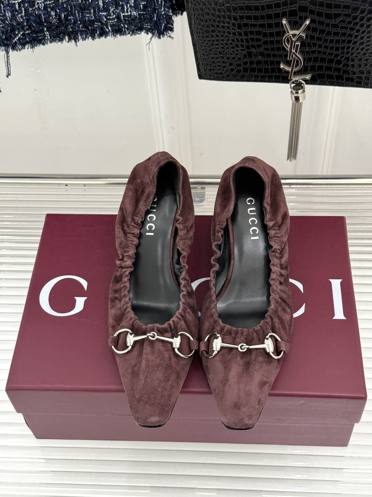Gucci/古驰26WF新品马衔扣 小方头高跟凉鞋单鞋 金属马衔扣自带辨识度 小方头利落修饰脚型 小高跟稳当不累脚 包头 Gucci/古驰26WF新品马衔扣 小方头高跟凉鞋单鞋 金属马衔扣自带辨识度 小方头利落修饰脚型 小高跟稳当不累脚 包头