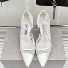 Jimmy Choo/吉米周26WF新品 网纱尖头侧空细跟高跟鞋婚鞋 网纱晕开柔雾光晕 尖头剪裁利落显腿修长 侧空衬得脚 Jimmy Choo/吉米周26WF新品 网纱尖头侧空细跟高跟鞋婚鞋 网纱晕开柔雾光晕 尖头剪裁利落显腿修长 侧空衬得脚