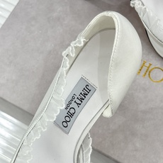 Jimmy Choo/吉米周26WF新品 网纱尖头侧空细跟高跟鞋婚鞋 网纱晕开柔雾光晕 尖头剪裁利落显腿修长 侧空衬得脚 Jimmy Choo/吉米周26WF新品 网纱尖头侧空细跟高跟鞋婚鞋 网纱晕开柔雾光晕 尖头剪裁利落显腿修长 侧空衬得脚