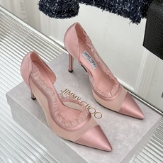 Jimmy Choo/吉米周26WF新品 网纱尖头侧空细跟高跟鞋婚鞋 网纱晕开柔雾光晕 尖头剪裁利落显腿修长 侧空衬得脚 Jimmy Choo/吉米周26WF新品 网纱尖头侧空细跟高跟鞋婚鞋 网纱晕开柔雾光晕 尖头剪裁利落显腿修长 侧空衬得脚
