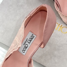 Jimmy Choo/吉米周26WF新品 蕾丝尖头侧空细跟高跟鞋婚鞋 蕾丝漫着柔雾光晕 尖头利落拉长腿部线 侧空衬得脚踝 Jimmy Choo/吉米周26WF新品 蕾丝尖头侧空细跟高跟鞋婚鞋 蕾丝漫着柔雾光晕 尖头利落拉长腿部线 侧空衬得脚踝