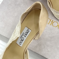 Jimmy Choo/吉米周26WF新品 蕾丝尖头侧空细跟高跟鞋婚鞋 蕾丝漫着柔雾光晕 尖头利落拉长腿部线 侧空衬得脚踝 Jimmy Choo/吉米周26WF新品 蕾丝尖头侧空细跟高跟鞋婚鞋 蕾丝漫着柔雾光晕 尖头利落拉长腿部线 侧空衬得脚踝