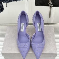 Jimmy Choo/吉米周26WF新品 铆钉尖头侧空细跟高跟鞋婚鞋 尖头利落拉长腿部线条 金属铆钉缀出酷飒感 侧空衬得 Jimmy Choo/吉米周26WF新品 铆钉尖头侧空细跟高跟鞋婚鞋 尖头利落拉长腿部线条 金属铆钉缀出酷飒感 侧空衬得