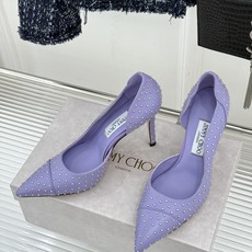 Jimmy Choo/吉米周26WF新品 铆钉尖头侧空细跟高跟鞋婚鞋 尖头利落拉长腿部线条 金属铆钉缀出酷飒感 侧空衬得 Jimmy Choo/吉米周26WF新品 铆钉尖头侧空细跟高跟鞋婚鞋 尖头利落拉长腿部线条 金属铆钉缀出酷飒感 侧空衬得
