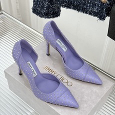 Jimmy Choo/吉米周26WF新品 铆钉尖头侧空细跟高跟鞋婚鞋 尖头利落拉长腿部线条 金属铆钉缀出酷飒感 侧空衬得 Jimmy Choo/吉米周26WF新品 铆钉尖头侧空细跟高跟鞋婚鞋 尖头利落拉长腿部线条 金属铆钉缀出酷飒感 侧空衬得