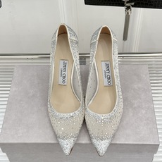 Jimmy Choo/吉米周26WF新品 网纱水钻侧空细跟高跟鞋婚鞋 网纱晕开朦胧柔光 水钻渐变随步摇曳 侧空衬得脚踝纤 Jimmy Choo/吉米周26WF新品 网纱水钻侧空细跟高跟鞋婚鞋 网纱晕开朦胧柔光 水钻渐变随步摇曳 侧空衬得脚踝纤