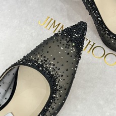 Jimmy Choo/吉米周26WF新品 网纱水钻侧空细跟高跟鞋婚鞋 网纱晕开朦胧柔光 水钻渐变随步摇曳 侧空衬得脚踝纤 Jimmy Choo/吉米周26WF新品 网纱水钻侧空细跟高跟鞋婚鞋 网纱晕开朦胧柔光 水钻渐变随步摇曳 侧空衬得脚踝纤