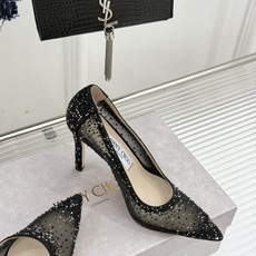 Jimmy Choo/吉米周26WF新品 网纱水钻侧空细跟高跟鞋婚鞋 网纱晕开朦胧柔光 水钻渐变随步摇曳 侧空衬得脚踝纤 Jimmy Choo/吉米周26WF新品 网纱水钻侧空细跟高跟鞋婚鞋 网纱晕开朦胧柔光 水钻渐变随步摇曳 侧空衬得脚踝纤