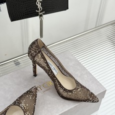 Jimmy Choo/吉米周26WF新品 网纱水钻侧空细跟高跟鞋婚鞋 网纱晕开朦胧柔光 水钻渐变随步摇曳 侧空衬得脚踝纤 Jimmy Choo/吉米周26WF新品 网纱水钻侧空细跟高跟鞋婚鞋 网纱晕开朦胧柔光 水钻渐变随步摇曳 侧空衬得脚踝纤
