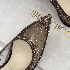 Jimmy Choo/吉米周26WF新品 网纱水钻侧空细跟高跟鞋婚鞋 网纱晕开朦胧柔光 水钻渐变随步摇曳 侧空衬得脚踝纤 Jimmy Choo/吉米周26WF新品 网纱水钻侧空细跟高跟鞋婚鞋 网纱晕开朦胧柔光 水钻渐变随步摇曳 侧空衬得脚踝纤