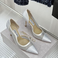 Jimmy Choo/吉米周26WF新品 水晶饰网眼布高跟鞋婚鞋 网眼布缀满细碎水晶 侧空衬得脚踝纤细 细跟托出优雅感 Jimmy Choo/吉米周26WF新品 水晶饰网眼布高跟鞋婚鞋 网眼布缀满细碎水晶 侧空衬得脚踝纤细 细跟托出优雅感