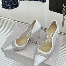 Jimmy Choo/吉米周26WF新品 水晶饰网眼布高跟鞋婚鞋 网眼布缀满细碎水晶 侧空衬得脚踝纤细 细跟托出优雅感 Jimmy Choo/吉米周26WF新品 水晶饰网眼布高跟鞋婚鞋 网眼布缀满细碎水晶 侧空衬得脚踝纤细 细跟托出优雅感