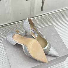 Jimmy Choo/吉米周26WF新品 水晶饰网眼布高跟鞋婚鞋 网眼布缀满细碎水晶 侧空衬得脚踝纤细 细跟托出优雅感 Jimmy Choo/吉米周26WF新品 水晶饰网眼布高跟鞋婚鞋 网眼布缀满细碎水晶 侧空衬得脚踝纤细 细跟托出优雅感