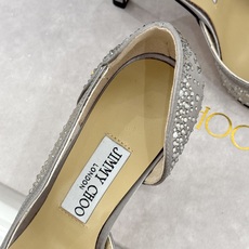 Jimmy Choo/吉米周26WF新品 网纱水钻侧空细跟高跟鞋婚鞋 网纱晕开柔雾感 水钻细碎闪着星光 侧空勾勒精致脚踝 Jimmy Choo/吉米周26WF新品 网纱水钻侧空细跟高跟鞋婚鞋 网纱晕开柔雾感 水钻细碎闪着星光 侧空勾勒精致脚踝