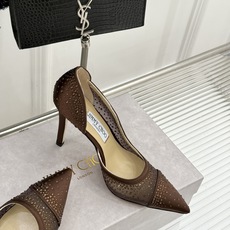 Jimmy Choo/吉米周26WF新品 网纱水钻侧空细跟高跟鞋婚鞋 网纱晕开柔雾感 水钻细碎闪着星光 侧空勾勒精致脚踝 Jimmy Choo/吉米周26WF新品 网纱水钻侧空细跟高跟鞋婚鞋 网纱晕开柔雾感 水钻细碎闪着星光 侧空勾勒精致脚踝