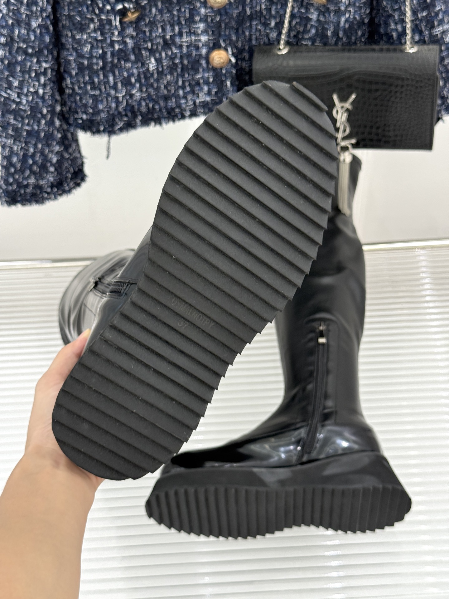 DYMONLATRY 26WF新品 厚底弹力靴长靴 DYMONLATRY厚底弹力长靴 弹力靴筒贴合小腿线条 厚底悄悄拉高 DYMONLATRY 26WF新品 厚底弹力靴长靴 DYMONLATRY厚底弹力长靴 弹力靴筒贴合小腿线条 厚底悄悄拉高